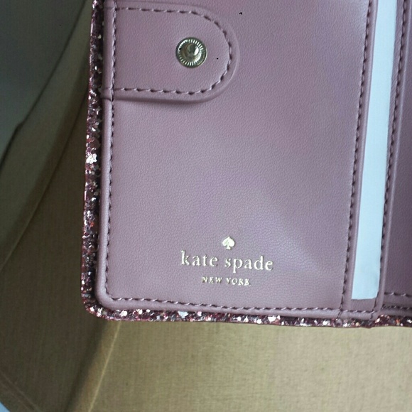 Kate Spade Tellie Seton Drive Glitter Pink Wallet - Picture 4 of 8